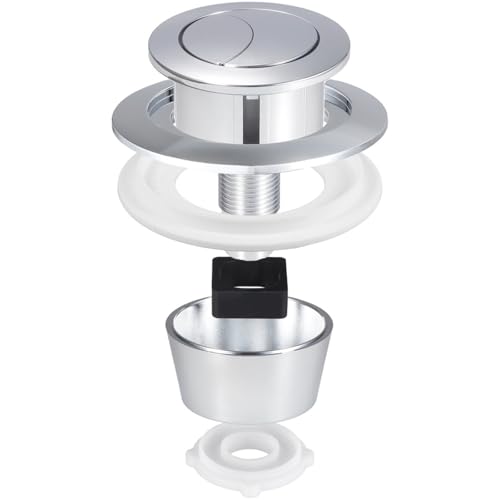 Toilet Push Button Replacement 2Pcs Dual Flush Push Button Toilet Cistern Replacement 20mm 40mm 50mm 60mm Aperture Push Button Toilet Flush Button Toilet Acc