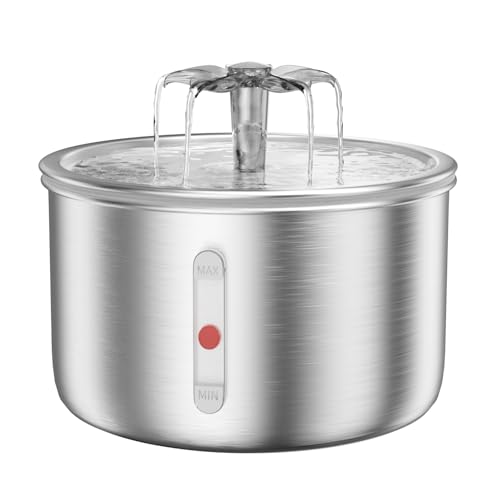 Stainless Steel Cat Water Fountain (68 Fl Oz)