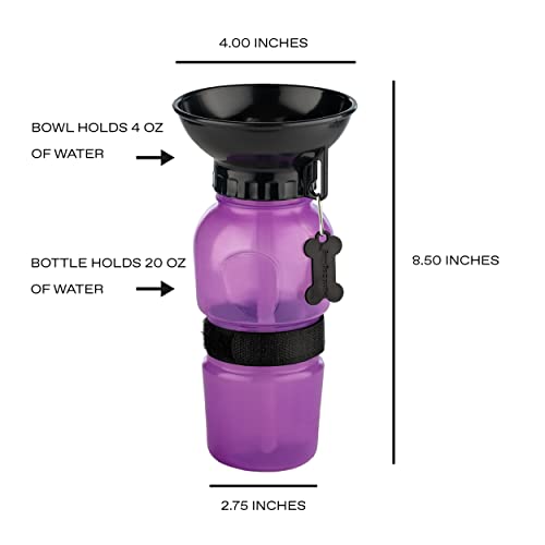 AutoDogMug Dog Water Bottle with Built