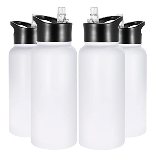 32 oz Insulated Water Bottle Bulk 4 Pack (4 Count)