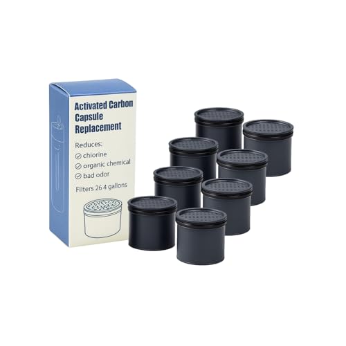 Carbon Water Filter Replacement Compatible with Lifestraw Go Series (8 Count)