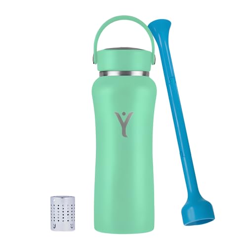 DYLN Hydrogen Water Bottle 25 oz Mint Stainless Steel Alkaline Water