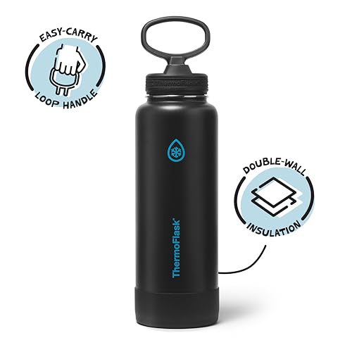 Insulated Water Bottle with Straw Lid