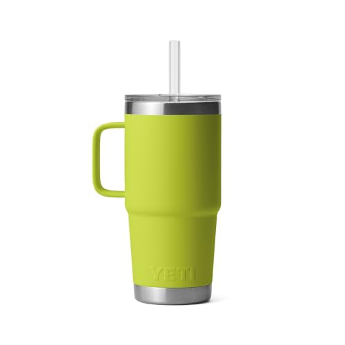 Rambler 25 oz Tumbler with Handle and Straw Lid