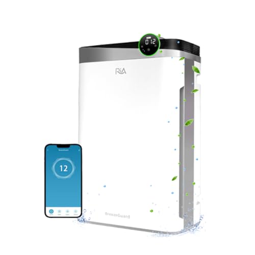 BreezeGuard Smart HEPA Air Purifier with Washable Filter for Large Room