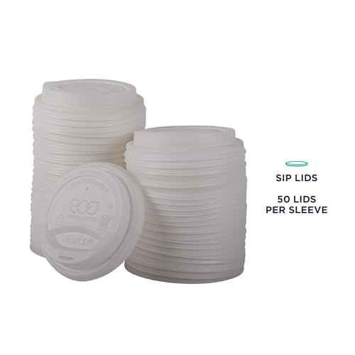 Eco Products Compostable Coffee Cup Lids (800 Count)