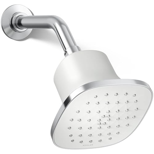 37722-Y-CP Cinq Square single-function filtered showerhead, 2.5 gpm, Polished Chrome