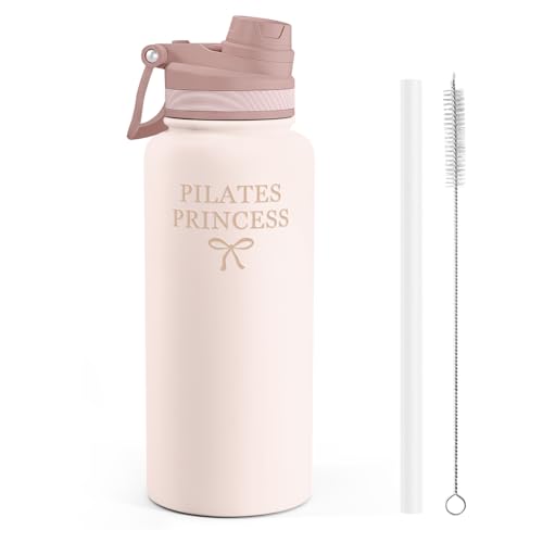 Pilate Stainless Steel Water Bottle with Strap 32oz