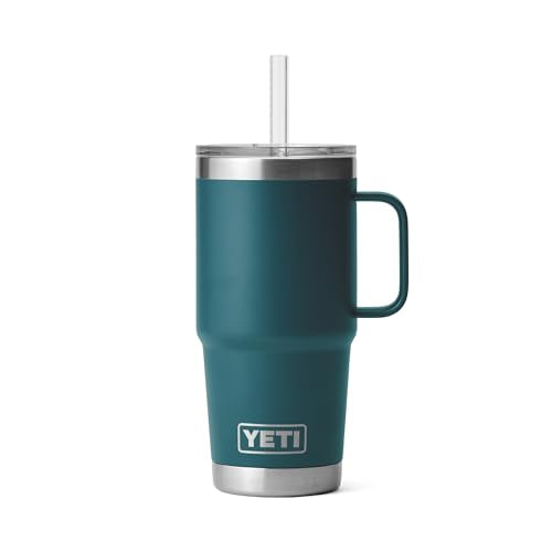Rambler 25 oz Tumbler with Handle and Straw Lid