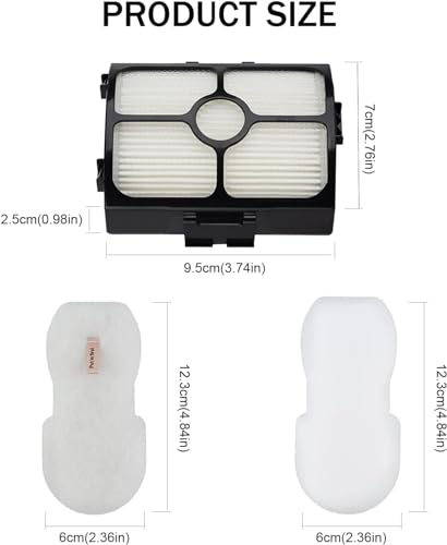Vacuum Filter Replacement for Shark HZ3002 HZ3000 HZ4001AMZ HZ4002 Stratos Ultralight Corded Stick Vacuum Cleaner