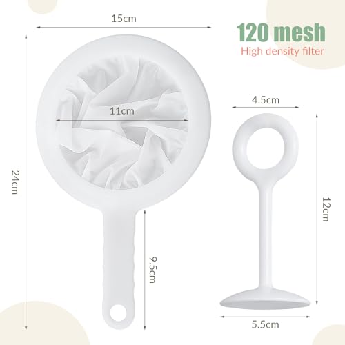 2 Pack Fine Nylon Mesh Strainer
