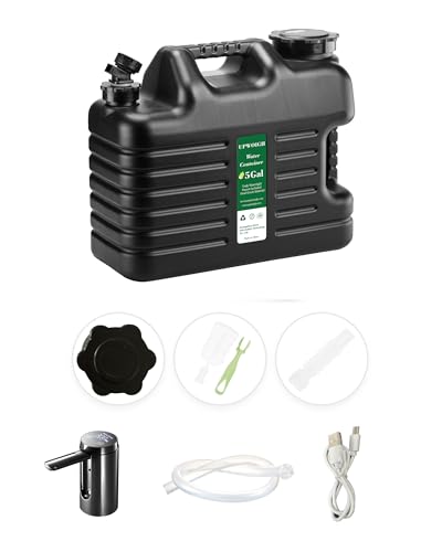 5 Gallon Water Jug with Rechargeable Touch Pump