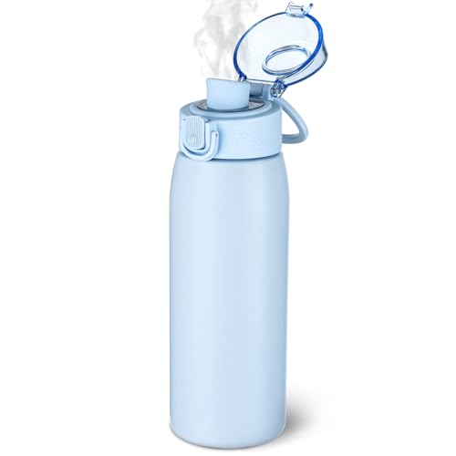 Insulated Water Bottle 18 oz with Dustproof Lid