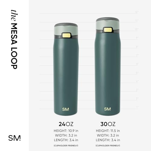 Water Bottle with Straw & Handle