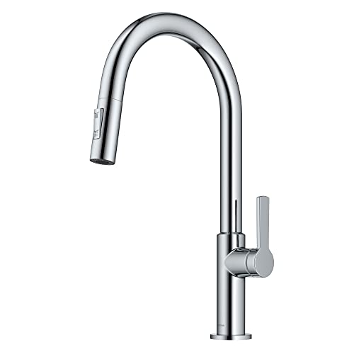 Chrome Single Handle Pull Down Kitchen Faucet KPF