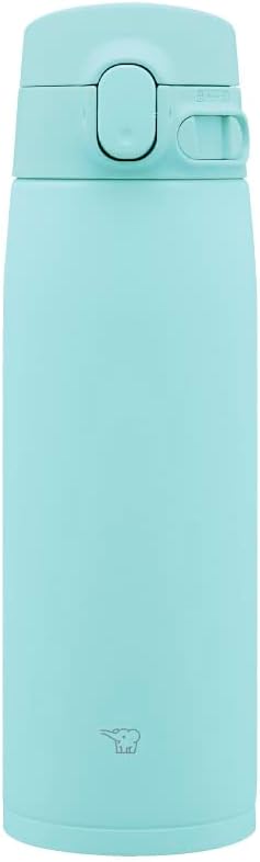 Zojirushi SM-VA60-AM Water Bottle, One-Touch Stainless Steel Mug, Seamless, 20.3 fl oz (600 ml), Mint Blue