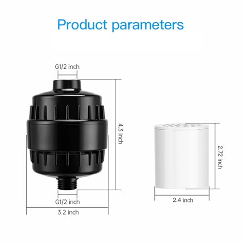 20 Stage Shower Filter Universal with Replaceable Water Filter