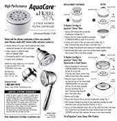 AquaCare by HotelSpa 1139 Replacement Disposable Enriched KDF Cartridge for Compact Universal Shower Filter or Filtered Shower Heads/Handheld Showers