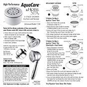 AquaCare by HotelSpa 1139 Replacement Disposable Enriched KDF Cartridge for Compact Universal Shower Filter or Filtered Shower Heads