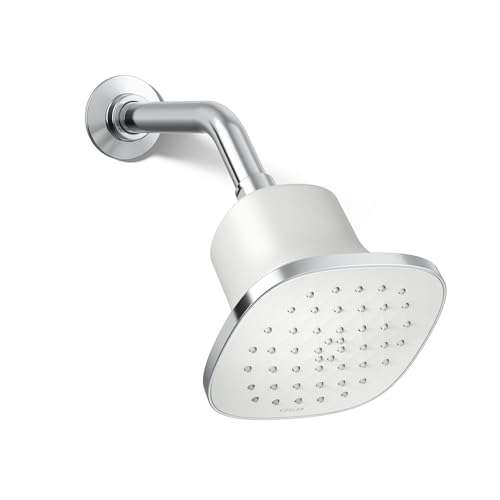 37722-G-CP Cinq Square Single-Function Filtered Showerhead, Five-Layer Filtration, 1.75 GPM, Contemporary Design, Easy to Clean, Polished Chrome