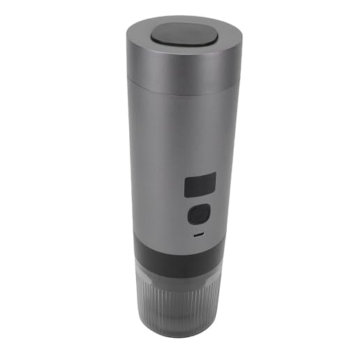 Portable Coffee Machine Coffee Machines Maker with Spoon 200ml Fast Heating Temp Digital Display Fine Mesh Filter Cold Hot Extraction for Camping Office Portable