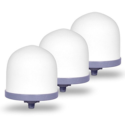 Replacement Ceramic Dome Water Filter 0.2 to 0.5 micron for Countertop & Water Coolers. First Stage of Filtration (3 Count)