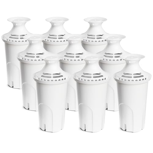 Water Filter Replacement Compatible with Brita Water Pitcher and Dispensers (9 Count)