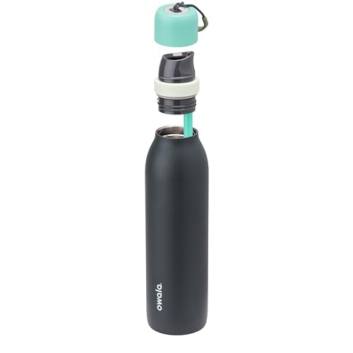 FreeSip Twist Stainless Steel Water Bottle 24 oz Foggy Tide