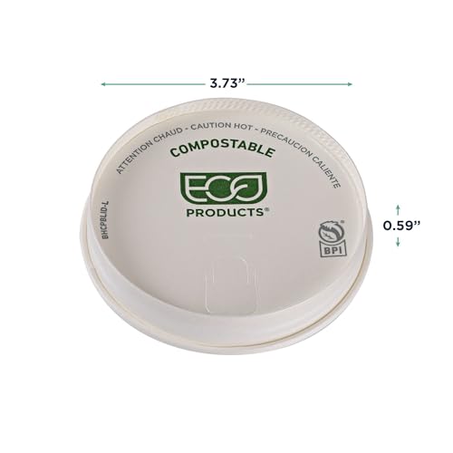 Eco Products Compostable Paper Coffee Cup Lids