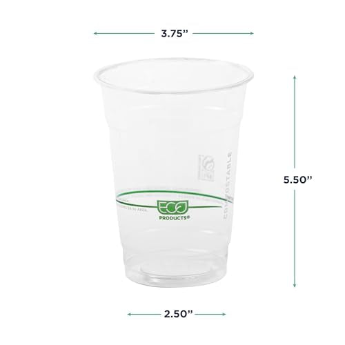 GreenStripe Clear Disposable Cold Cups (50 Count)
