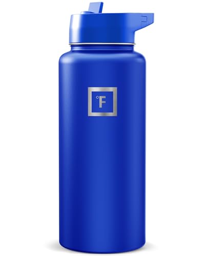 32 oz Wide Mouth Water Bottle with Straw