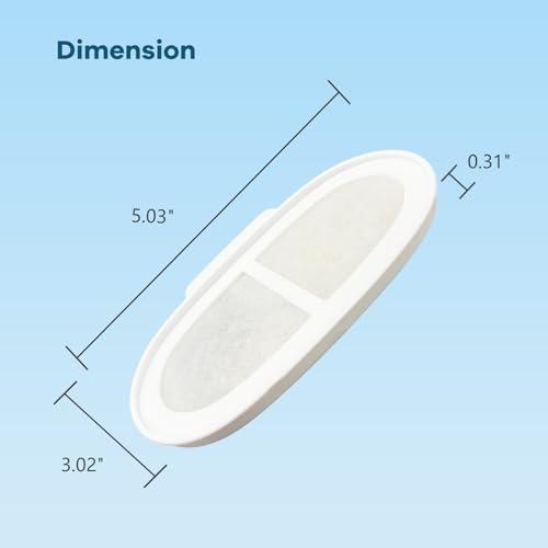3Pcs Cat Water Fountain Filter Compatible with 67oz