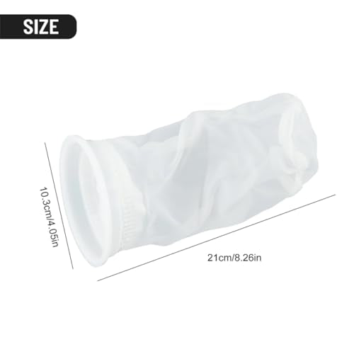 2Pcs IBC Nylon Filter Washable Venting Ton Barrel Cover Tote Tank Lid Garden Water Irragtation Filters Mesh IBC Ton Barrel Accessories (2 Count)