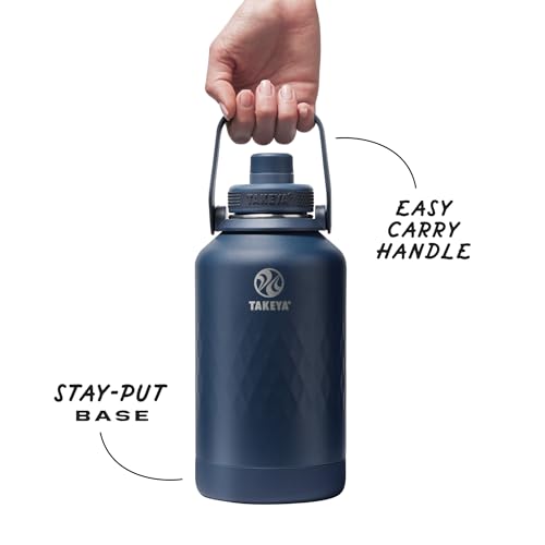 Sport Triple Insulated Water Bottle with Spout Lid and Ice Blocker