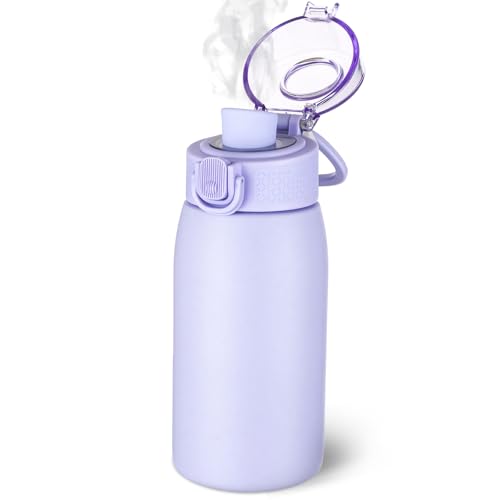 Insulated Water Bottle 12 oz with Dustproof Lid
