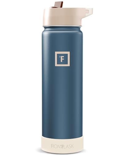 24 oz Wide Mouth Water Bottle with Straw
