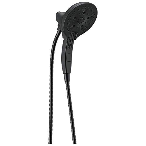 58620-BL25-PK 2-in-1 Dual Shower Head, Black, 5 Spray Settings, Lifetime Limited Warranty