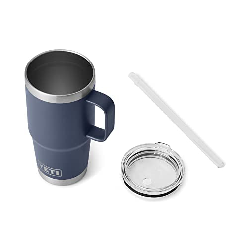 Rambler 25 oz Tumbler with Handle and Straw Lid