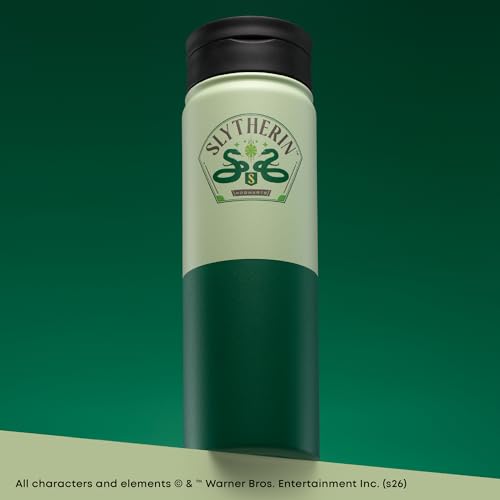Harry Potter Slytherin Stainless Steel Water Bottle with Flip Straw Lid