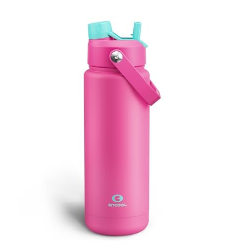 Insulated Water Bottle with Straw Stainless Steel Water Bottle