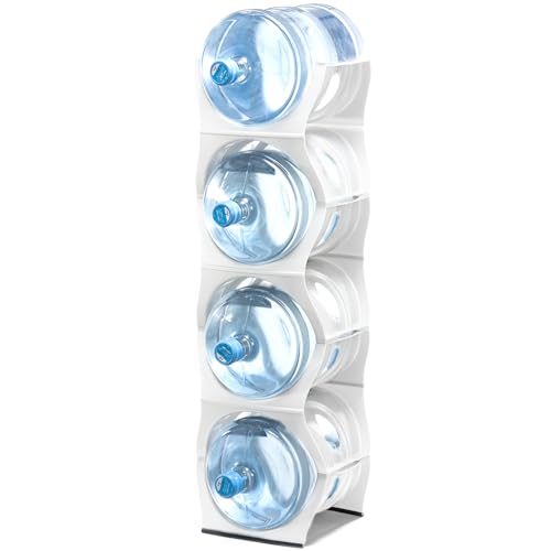 Stackable Water Bottle Storage Rack Best Water Jugs 5 Gallon Organizer. Jug Holder for Kitchen