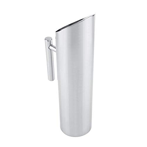 2L Stainless Steel Water Pitcher with Ice Guard