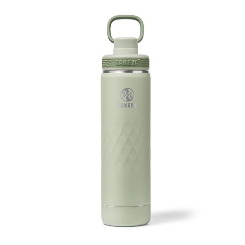 Sport Triple Insulated Water Bottle with Spout Lid and Ice Blocker