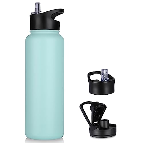 40 oz Insulated Water Bottle with Straw