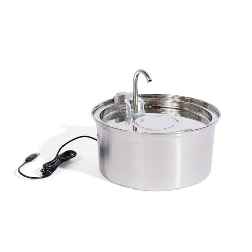 Stainless Steel Cat Water Fountain Automatic Drinking Fountain
