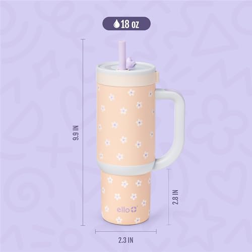 Oasis 18oz Insulated Stainless Steel Kids Tumbler with Straw