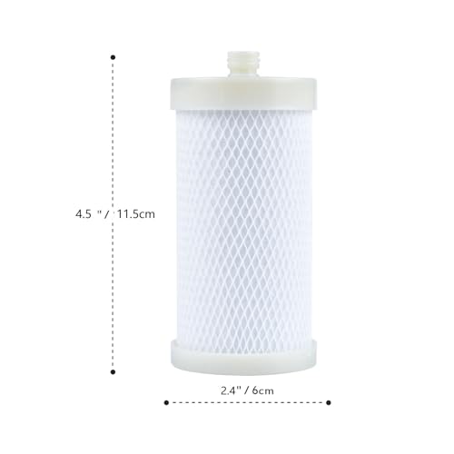 2.3"x4.5" 1 Micron Carbon Water Filter Cartridge