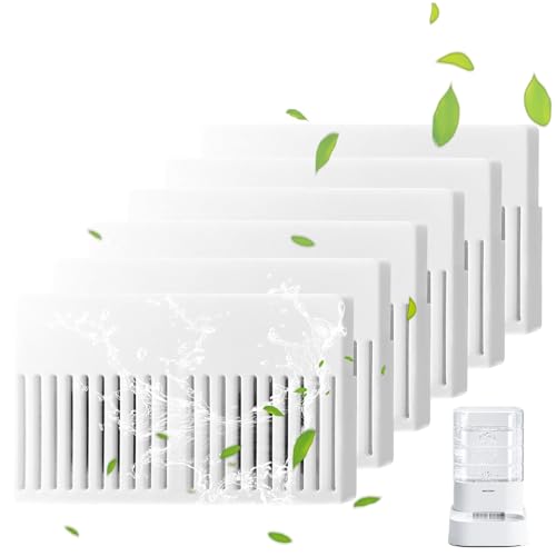 6Pack Filters for PAWGETHER Gravity Pet Water Dispenser Cat Waterer Filter Keep Water Fresh and Clean (60 Count)