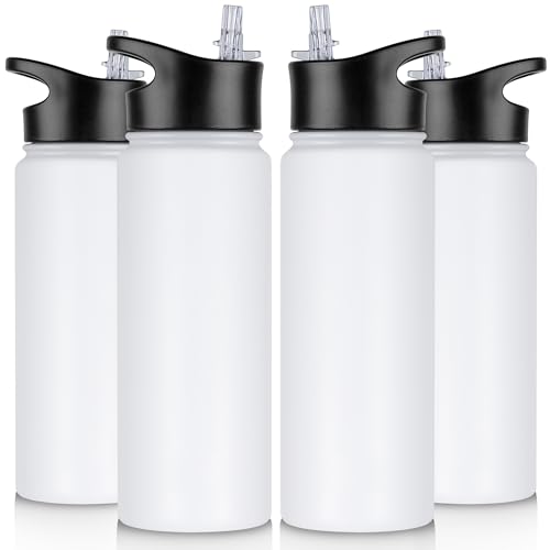 24 oz Insulated Water Bottle Bulk 4 Pack (4 Count)