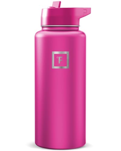 32 oz Wide Mouth Water Bottle with Straw
